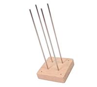 HVRFJXI Outil de tissage en paracorde en acier inoxydable avec base en bois pour les amateurs de bracelets, de bijoux, projets d'artisanat artistiques, outil portable