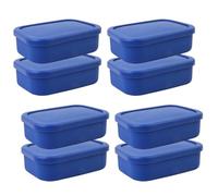 HVRFJXI Pack of 8 Functional Food Containers Microwaveable Freezer Safe Leakproof Silicone Dishwasher Safe for Various Applications Leak Proof Food Containers