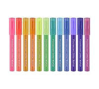 HVRFJXI Paquet de 12 marqueurs à paillettes stylos surligneurs à pointe fine pour stylo marqueur d ' et de dessin d ' anime pour stylos d ' de croquis pour adultes