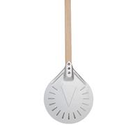 HVRFJXI Poignée en bois perforée pour faire tourner la pizza, accessoire de four fait maison, pelle à pizza