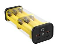 HVRFJXI Portable Chargers Case Builts in Features Solderless Structure for 12x18650 Batteries Corrosions Resistant Overloads Protections Battery