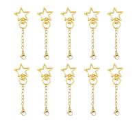 HVRFJXI Porte-clés en Alliage galvanisé Robuste avec des Motifs d'étoiles complexes, Pendentif avec Anneaux de Saut pour Porte-clés en étoile