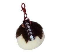 HVRFJXI Porte-clés luxueux et doux imitation cheveux de lièvre tendance à suspendre pour femme et homme, Couleur 2, taille unique