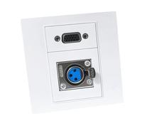 HVRFJXI Professional 86 Type Panel Wall Panel Welded Speakon/3Pin Female Connector Adapter for Wall Adapter Outlet Professional Wall Plate Connector