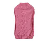 HVRFJXI Pull d'hiver pour chien à capuche en tricot perlé chaud et confortable par temps froid pour toutes races