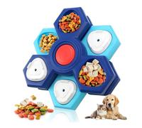 HVRFJXI Puzzle pour Animaux De Compagnie Jouet Rotatif Friandises Art Favorise Une Alimentation Sûre Entraînement À Vitesse Lente Bol Antidérapant pour Animaux De Compagnie