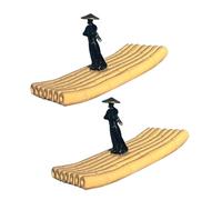 HVRFJXI Radeaux Miniatures en Résine Faits À La Main Adaptés comme Décorations D'aquarium Et Ornements De Bureau pour La Maison. Petits Bateaux