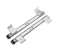 HVRFJXI Robust Steel Keyboard Tray Slider with 4 Position Height and Quiet Roller Structure Desk Planner Track Permanent Keyboard Tray Bracket