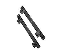 HVRFJXI Robust Steel Keyboard Tray Slider with 4 Position Height and Quiet Roller Structure Desk Planner Track Permanent Keyboard Tray Bracket