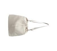 HVRFJXI Sac à bandoulière en nylon essentiel pour femme avec cordon de serrage, sac à bandoulière spacieux pour voyage, usage quotidien, sac de bureau pratique en nylon pour femme, beige, One Size