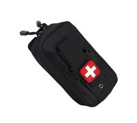 HVRFJXI Sac thérapeutique en nylon robuste polyvalent avec plusieurs poches pour un tri efficace des approvisionnements prêt à l'emploi, Noir , Taille unique