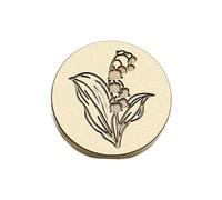HVRFJXI Tampon à cacheter en relief en forme de fleur pour invitations de mariage, bouteille de vin, emballage cadeau, embellissements, sceau de cire