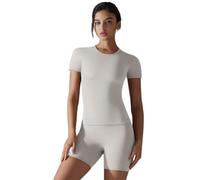 HVRFJXI Tenues 2 pièces confortables pour femme pour gym, course à pied, danse, sport, ensemble d'entraînement respirant, salons assortis, vêtements d'entraînement respirants