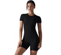 HVRFJXI Tenues 2 pièces confortables pour femme pour gym, course à pied, danse, sport, ensemble d'entraînement respirant, salons assortis, vêtements d'entraînement respirants