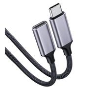 HVRFJXI Universals Type C Male to Female Extension Cable 100W Power 4K Video Transmission Nylon Braided Design Fast Data Transfer Cord