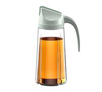 HVRFJXI Vinergar Bouteille d'huile automatique 300 ml à 630 ml Récipient à condiments étanche avec bouchon automatique et bouchon anti-goutte S Transparent