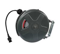 HVSYVVSRL Enrouleur De Tuyau Rétractable Automatique, Tambour À Air for Réparation Voiture, Eau, Électrique, Clip en PU, Outil Pneumatique Smart Slow Retract(10m Electric Drum)
