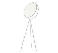 HVSYVVSRL Lampadaire Créatif Design Simple Lampe D'angle Noir Et Blanc De Chevet D'étude Réglable Trépied LED éConomie D'éNergie Haut Rendement(Cold light,White Body,Dia 40cm)