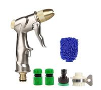 HVSYVVSRL Pulvérisateur d'eau De Jardin en Métal À Haute Pression, Jardinage, Tuyau, Jet Domestique, Pistolet Lavage Pelouse Et Voiture, Arrosage Cour Facile à Utiliser(1 Set)