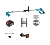 HVSYVVSRL Tondeuse À Gazon Électrique Portative 1800 W Taille-haie Extensible Coupe-Herbe De Jardin Élagage Coupe LéGer SûR(1 Battery Set)