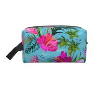 HVTTIOR Hello Hawaii Sac de rangement à fermeture éclair pour produits de toilette et produits essentiels du quotidien Grande capacité Blanc Taille unique