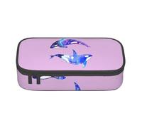 HVTTIOR Orca Killer Whale Print Essential Trousse à crayons de grande capacité 21 x 5 x 9,4 cm Sac fonctionnel pour femme