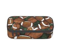 HVTTIOR Trousse à crayons de grande capacité Motif football Vert 21 x 5 x 9,4 cm