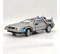 HW 1/18 Elite for Back to The Future Time Machine Ultimate Edition BCJ97 Modèles de voiture moulés sous pression Hobbies Collection Cadeaux