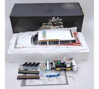HW 1/18 pour Ghostbusters II ECTO 1A Elite X5470 Diecast Model Car Collection