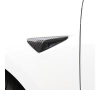 HW 3.0 Coque de protection en ABS pour caméra latérale pour Tesla Model 3 (2016-2022) Model Y (2020-2022) Model S X (2012-2020) Motif fibre de carbone latérale (motif en fibre de carbone brillante)