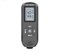 HW-300S Jauge d'épaisseur de revêtement numérique, mesure automatique et magnétique avec écran LCD rétroéclairé, pour automobiles, laboratoires et ateliers (noir)