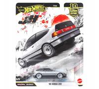 Hot Wheels Voiture miniature 88 Honda CRX 1:64 métal moulé sous pression pneus Real Riders JKF13