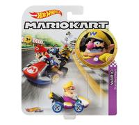 Mattel - Hot Wheels Mario Kart - Voiture en métal 1/64 - Character Cars - Personnage Wario standard kart G