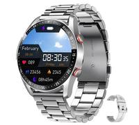 Hw20-Montre Intelligente De Sport Étanche Pour Homme,Appel Bluetooth,Bracelet De Fitness,Affichage Météo,Montre Intelligente Pour Téléphone Oppo,Huawei,Xiaomi.Silver Steel Belt.