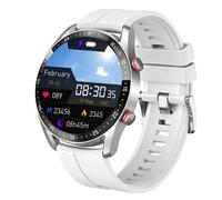 Hw20-Montre Intelligente De Sport Étanche Pour Homme,Appel Bluetooth,Bracelet De Fitness,Affichage Météo,Montre Intelligente Pour Téléphone Oppo,Huawei,Xiaomi.Silver Silicone.