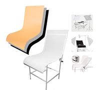 Hwamart Table de tir de studio photo de spécialité 130 x 60 cm pliable et portable avec 3 arrière-plans en PVC pour encore vivre produit shooting