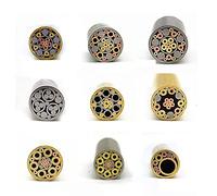 HWASH Rivets, Rivets À Broche en Mosaïque De 8 Mm for Vis De Poignée De Couteau Décorer 21 Types De Conception Style Exquis Longueur 9 Cm 1 Pièces (Color : Style 19)