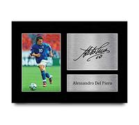 HWC Trading A4 Alessandro Del Piero Italy Cadeaux imprimés photo autographe signée pour les fans de football et les supporters - A4