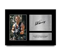 HWC Trading A4 Arnold Schwarzenegger Predator Cadeaux Imprimé Signé Autographe Photo pour les fans de cinéma - A4