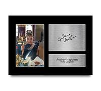 HWC Trading A4 Audrey Hepburn Breakfast at Tiffany's Cadeaux Imprimé Signé Autographe Photo pour les fans de cinéma - A4