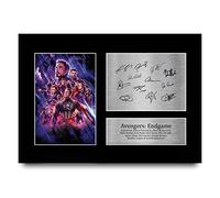 HWC Trading A4 Avengers Endgame Cast Robet Downey Jr, Chris Evans Cadeaux Imprimé Signé Autographe Photo pour les fans de cinéma - A4