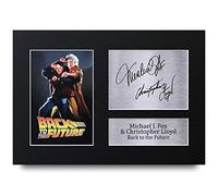 HWC Trading A4 Back to the Future Michael J Fox, Christopher Lloyd Cadeaux Imprimé Signé Autographe Photo pour les fans de cinéma - A4
