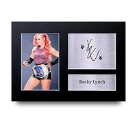 HWC Trading A4 Becky Lynch Cadeaux Imprimés Photo Autographe Signée pour les Fans de lutte - A4