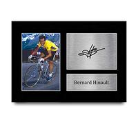 HWC Trading A4 Bernard Hinault Cadeaux imprimés photo autographe signée pour les fans de cyclisme - A4