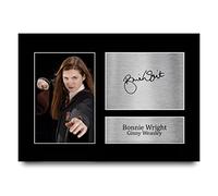 HWC Trading A4 Bonnie Wright Harry Potter Ginny Weasley Cadeaux Imprimé Signé Autographe Photo pour les fans de cinéma - A4