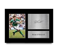 HWC Trading A4 Brian O'Driscoll Ireland Cadeaux Imprimés Photo autographe signée pour les fans de rugby à XV - A4