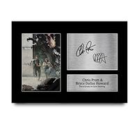 HWC Trading A4 Chris Pratt & Bryce Dallas Howard Jurassic World Cadeaux Imprimé Signé Autographe Photo pour les fans de cinéma - A4