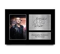 HWC Trading A4 Christopher Eccleston Dr Who Doctor Cadeaux Imprimé Signé Autographe Photo pour les fans d’émissions de télévision - A4