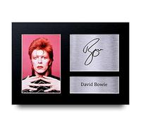HWC Trading A4 David Bowie Ziggy Stardust Cadeaux Imprimé Signé Autographe Photo pour les fans de musique - A4