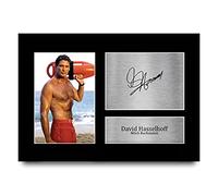 HWC Trading A4 David Hasselhoff Baywatch Cadeaux Imprimé Signé Autographe Photo pour les fans d’émissions de télévision - A4